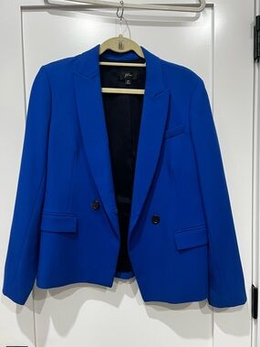 J. Crew Cobalt Blue Double-Breasted Women's Blazer